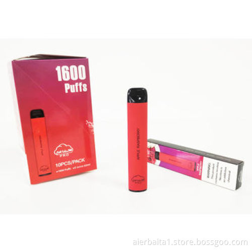 Alibaba Suppliers Air Glow PRO Disposable Vape Pen 1600 Puffs
